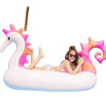 Waterproof Swimming Toys Pool Floating Unicorn Inflatable Ride-On Pool Float Island Float